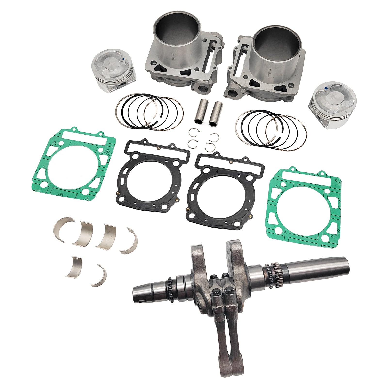 For HISUN 800 Front and Rear Cylinder kit Cranksha